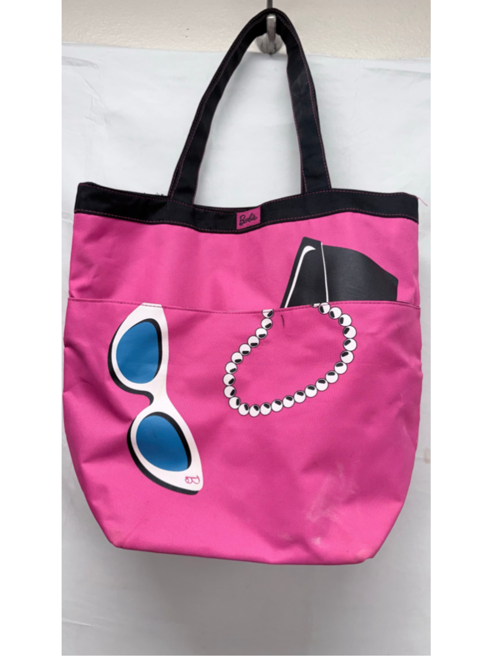 Women's Barbie Tote Bag One Size Pink Black